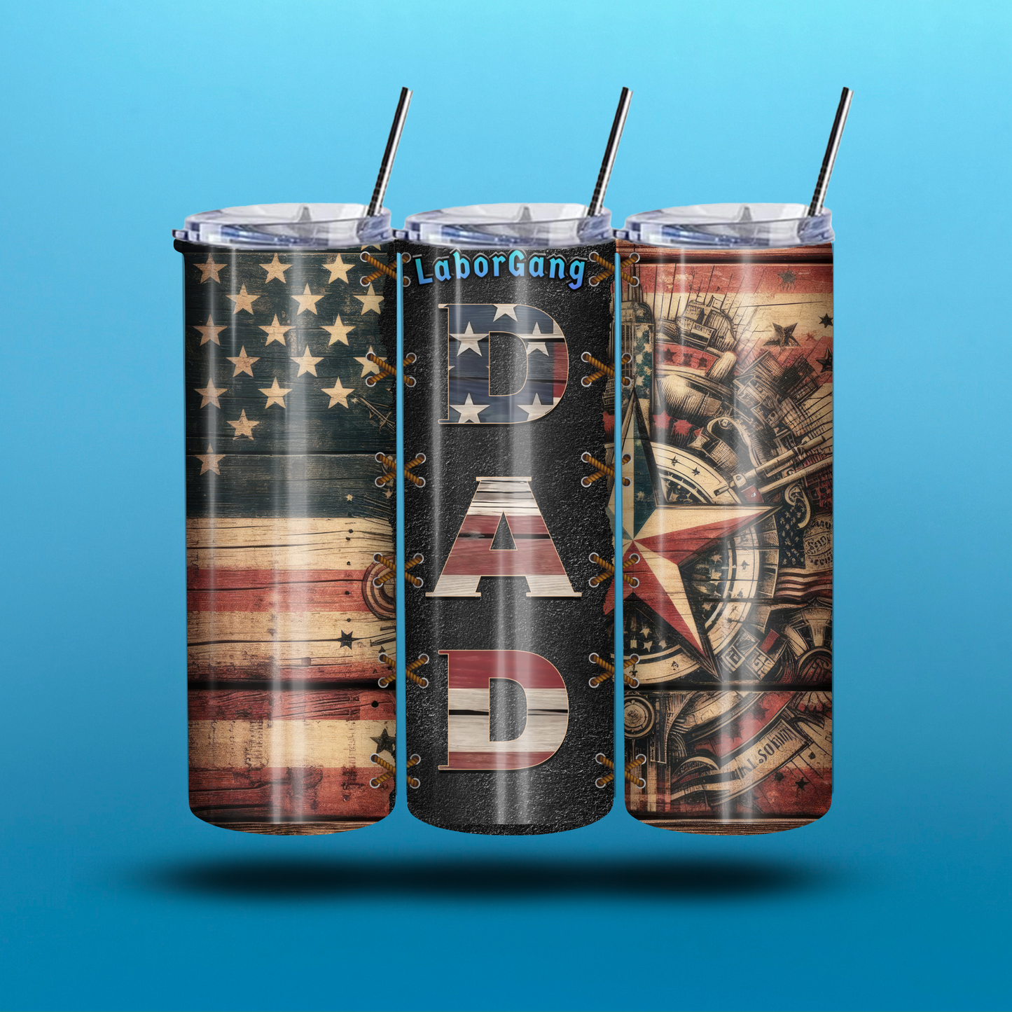 The Dad Cup 20-Ounce Skinny Stainless Steel Tumbler