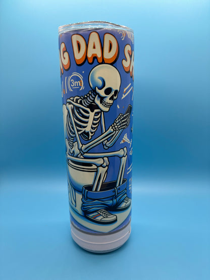 Doing Dad Shit 20-Ounce Skinny Stainless Steel Bluetooth Tumbler