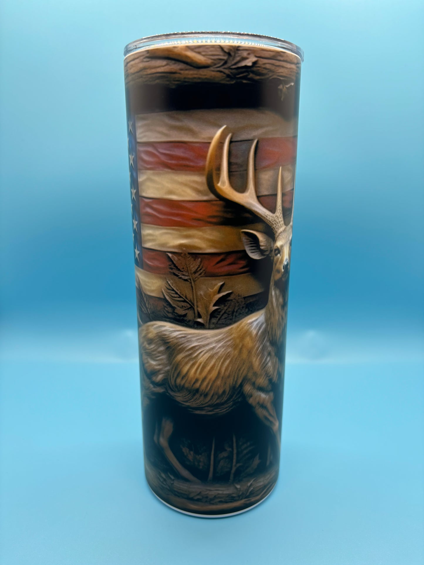 Whitetail Buck 20-Ounce Skinny Stainless Steel Tumbler