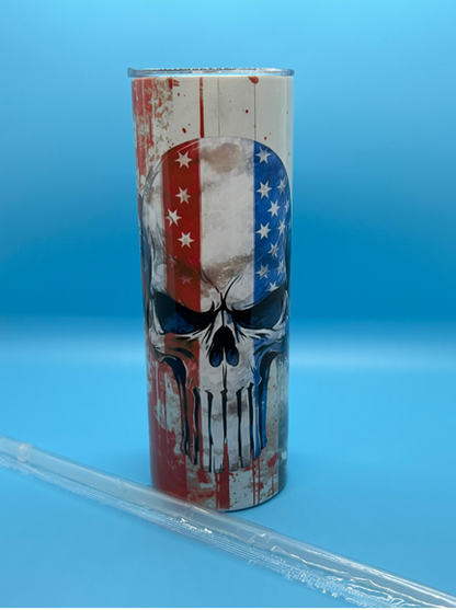 The Patriot 20-Ounce Skinny Stainless Steel Tumbler