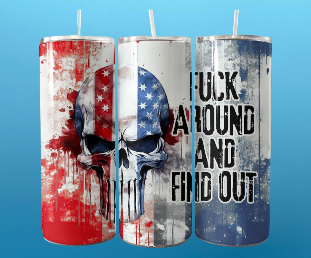 The Patriot 20-Ounce Skinny Stainless Steel Tumbler