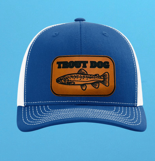 Richardson 112 Trout Dog Leather Patch Hat